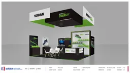 20x20 Peninsula booth design by Exhibit-Rentals